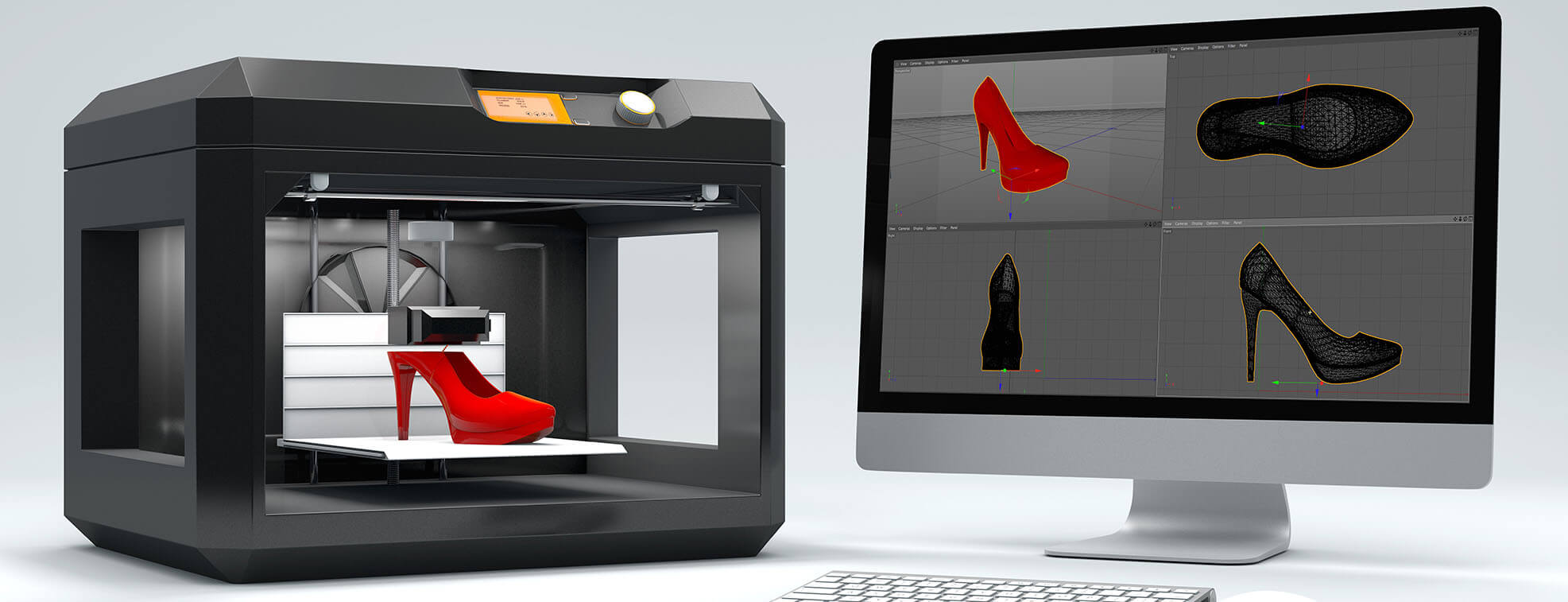 3D printing a shoe