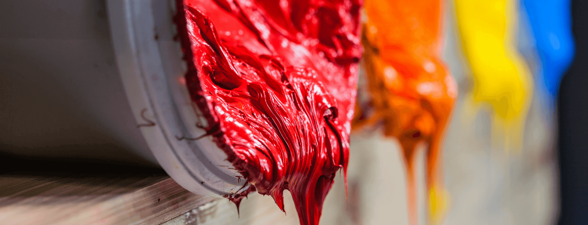 Red textile printing ink